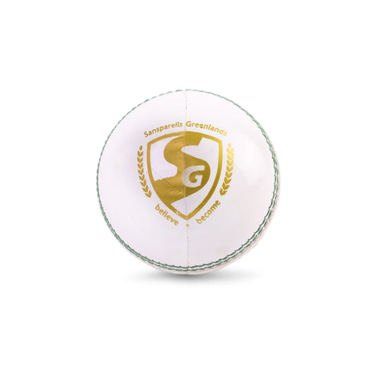 SG Club™ White Cricket Leather Ball