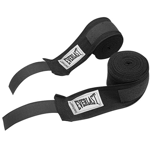 Everlast Boxing Hand Wraps (Black, 180)