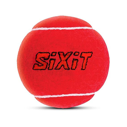 SIXIT Red Heavy Cricket Tennisball