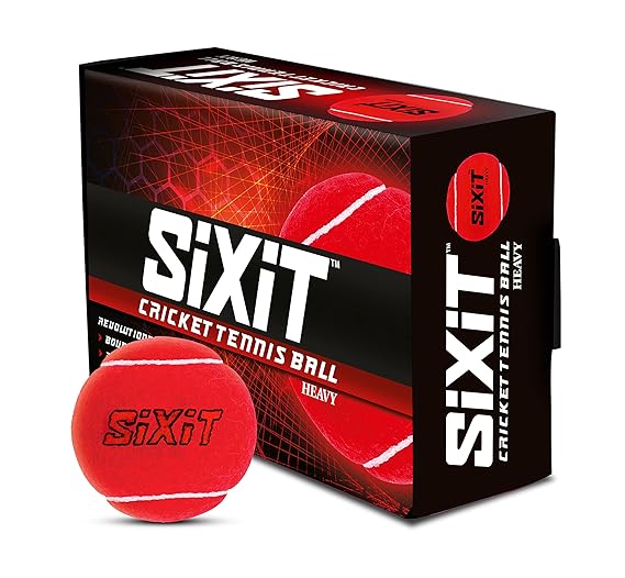 SIXIT Red Heavy Cricket Tennisball