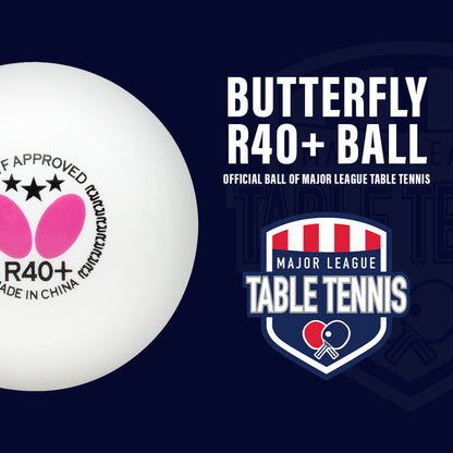 BUTTERFLY 3 STAR R40 TABLE TENNIS BALLS