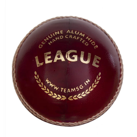 SG League Premium Quality Four- Piece Water Proof Cricket Leather Ball