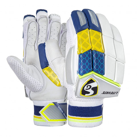 SG Litevate® Batting Gloves High Quality Leather Palm