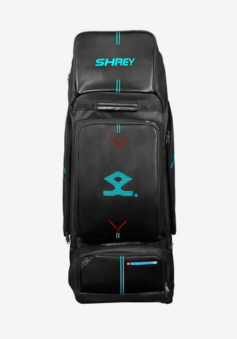 SHREY META DUFFLE WHEELIE 120 KIT BAG (BLACK/ BLUE)