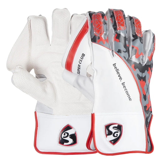 SG Super Club Wicket Keeping Gloves (Multi-Color)