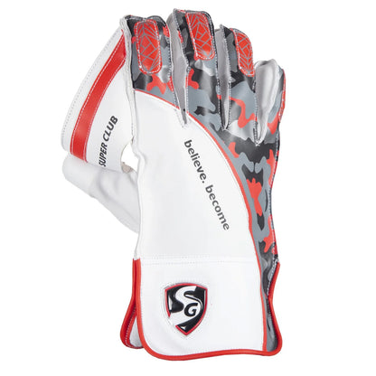 SG Super Club Wicket Keeping Gloves (Multi-Color)