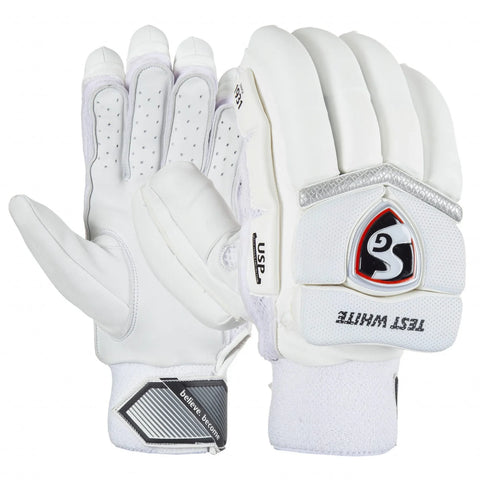 SG Test White with Premium Quality Leather Palm