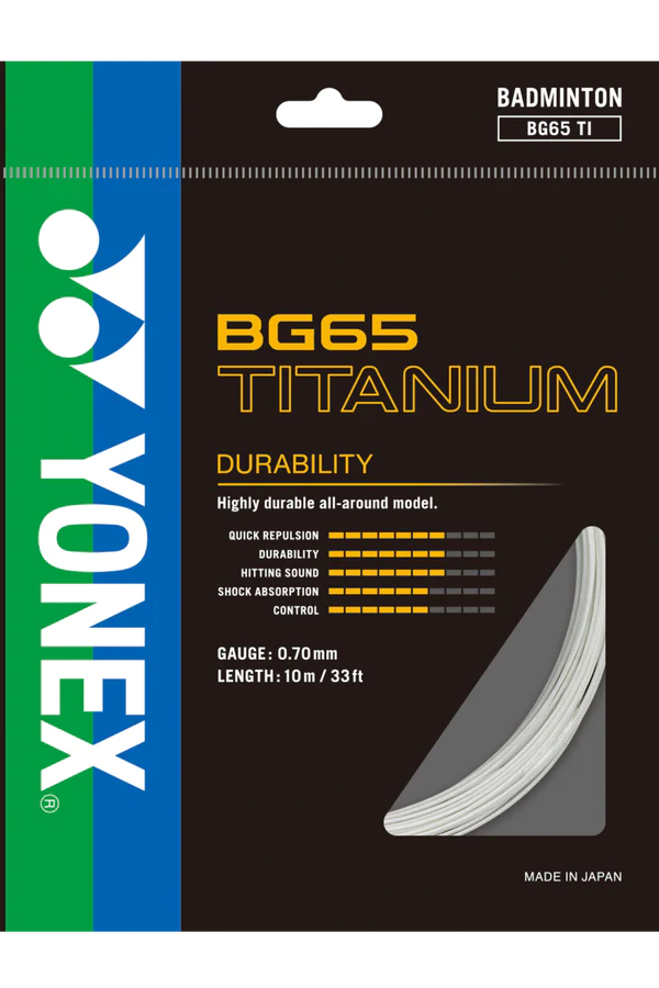 Yonex BG 65 Titanium Badminton String Set (10m)