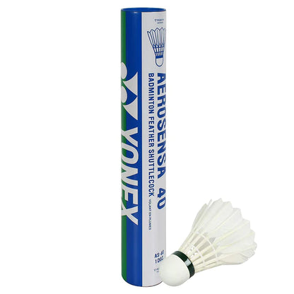 Yonex Aerosensa 40 Badminton Feather Shuttlecock (White)