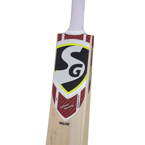 SG Valor Premium Kashmir Willow traditional shaped Cricket Bat