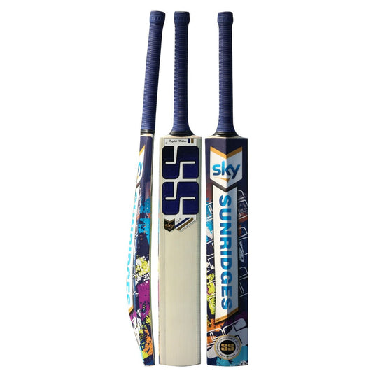 SS SKY English willow Cricket Bat (Blue and Black) – SH
