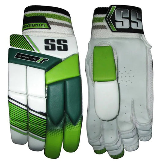 SS Super Lite RH Batting Gloves, White/Green