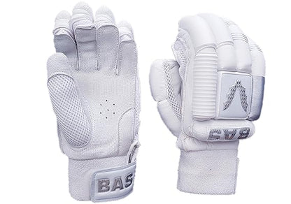 BAS White Limited Edition Batting Gloves
