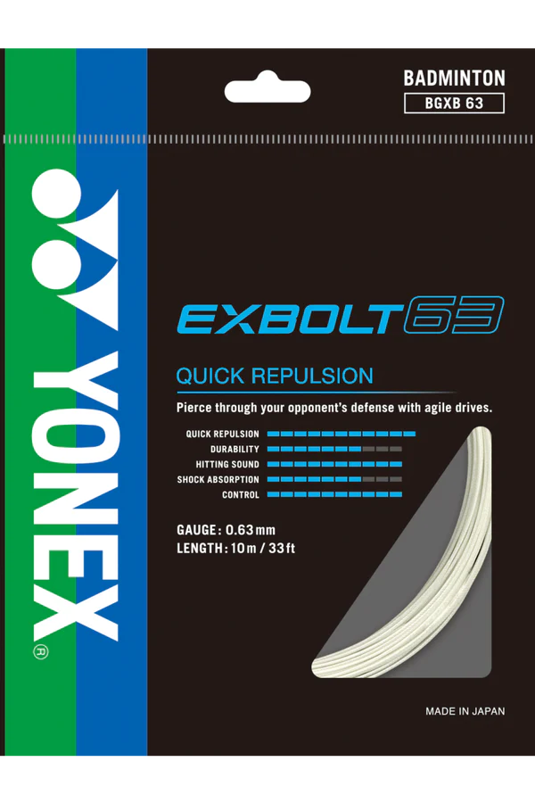 Yonex Exbolt 63 Badminton String Set (10m)