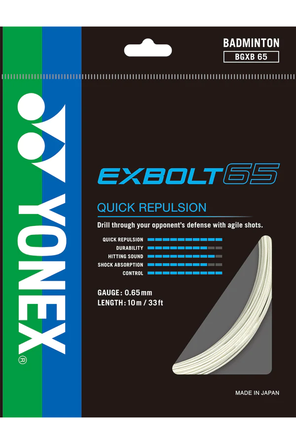 Yonex Exbolt 65 Badminton String Set (10m)